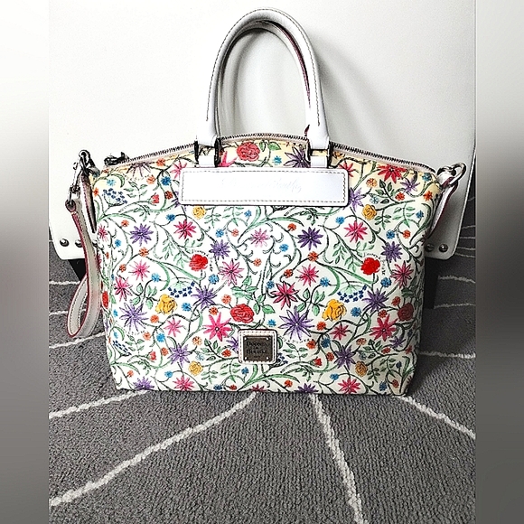 Rare Vintage Dooney & Bourke Italian Vacchetta Satchel Convertible - Picture 1 of 16
